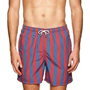 Solid & Striped Classic Santorini Striped Swim Trunks M L59-37